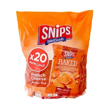 Snips Baked Potato Chips French Cheese 20 x 12g