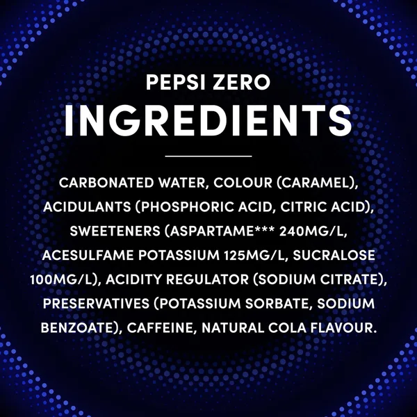 Pepsi Cola Zero Bottle 1.25 Litres (3)