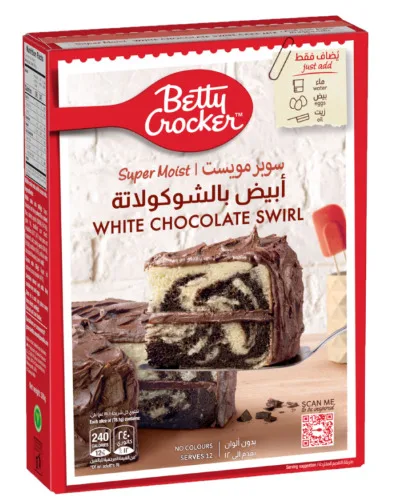 Betty Crocker Super Moist White Chocolate Swirl Cake Mix 517G