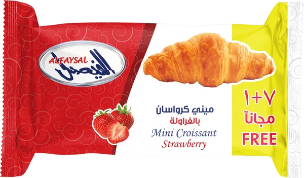Al Faysal Mini Croissants Strawberry 8X200G