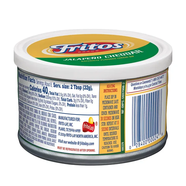 Fritos Jalapeno Cheddar Cheese Dip 255.1 g (2)