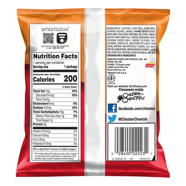 Cheetos Crunchy Cheese Flavored Snacks 35.4 g (2)