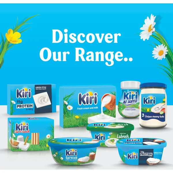 Kiri White Cheese Glass Jar Value Pack 2 x 500 g (5)