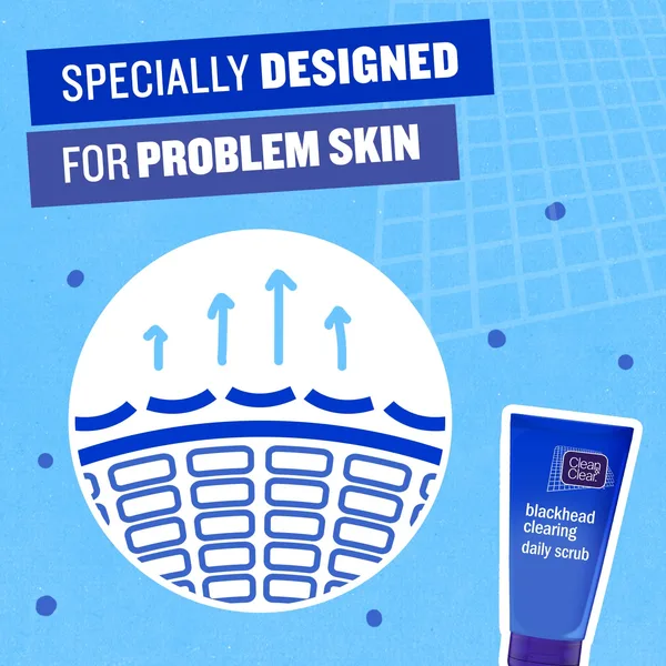 Clean & Clear Daily Scrub Blackhead Clearing 150 ml (4)