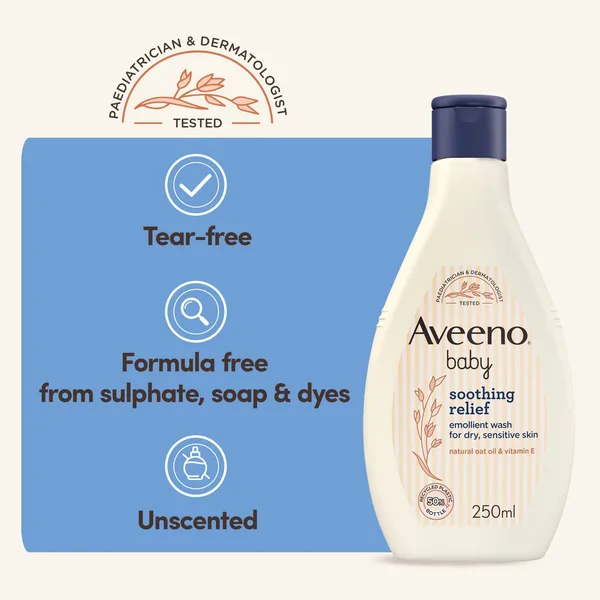 Aveeno Baby Soothing Relief Emollient Wash 250 ml (5)