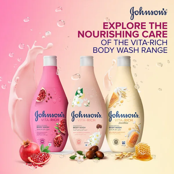 Johnson's Vita Rich Brightening Body Wash with Pomegranate Flower Extract 750 ml (6)
