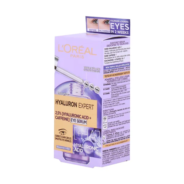 L'Oreal Paris Eye Serum Hyaluronic Acid + Caffeine 20 ml (3)