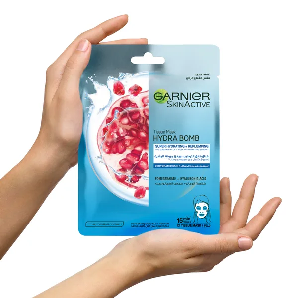 Garnier Skin Active Face Mask Hydra Bomb Pomegranate for Dehydrated Skin Tissue 1 pc (2)