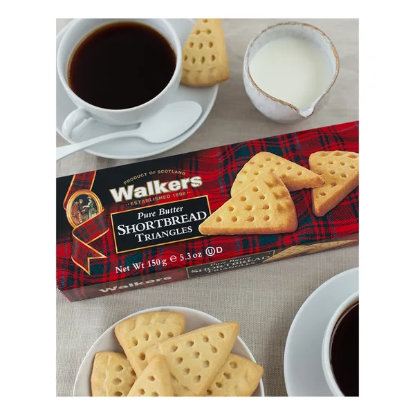 Walkers Pure Butter Shortbread Triangles 150 g (6)
