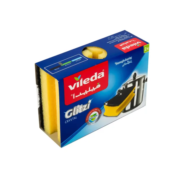 Vileda Glitzi Sponge Scourer Dish Washing High Foam 2 pcs (3)