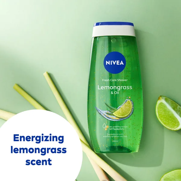 Nivea Lemongrass & Oil Shower Gel Caring Oil Pearls Lemongrass Scent 250 ml (4)