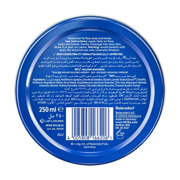 Nivea Creme Tin Moisturizing Cream 250 ml (2)