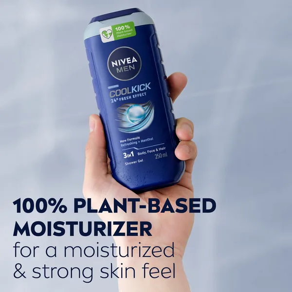 Nivea Men Cool Kick Shower Gel 3in1 Body Wash 250 ml (5)