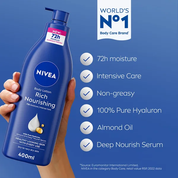Nivea Body Lotion for Dry to Very Dry Skin Rich Nourishing 400 ml (2)