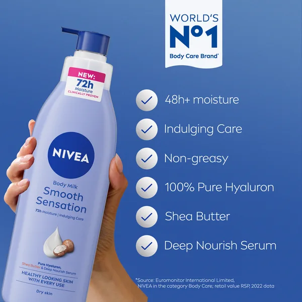 Nivea Body Lotion for Dry Skin Shea Smooth with Deep Moisture Serum 400 ml (2)