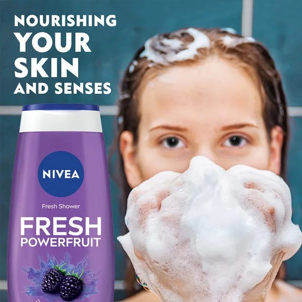 Nivea Fresh Powerfruit Shower Gel Body Wash 250 ml (5)