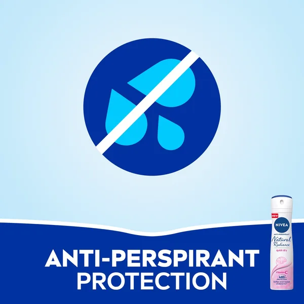 Nivea Natural Radiance Antiperspirant Spray for Women 150 ml (4)