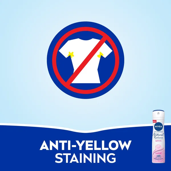 Nivea Natural Radiance Antiperspirant Spray for Women 150 ml (5)
