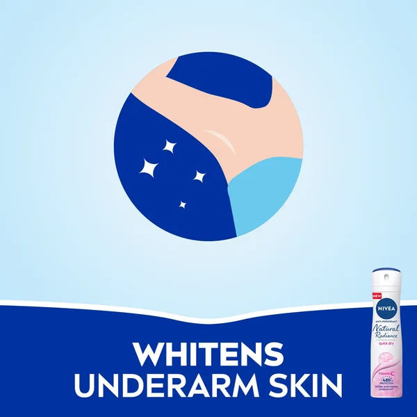 Nivea Natural Radiance Antiperspirant Spray for Women 150 ml (6)