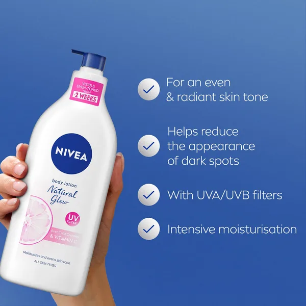 Nivea Body Lotion for Normal to Dry Skin Natural Glow 625 ml (2)