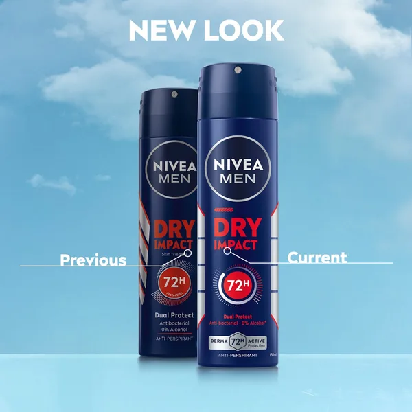 Nivea Men Dry Impact Anti-Perspirant Deodorant for Men with 72H Protection Spray 150 ml (5)
