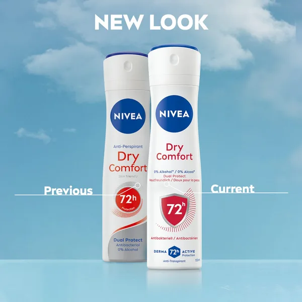 Nivea Dry Comfort Deodorant Spray for Women 72H Sweat & Odour Protection Quick Dry 150 ml (5)
