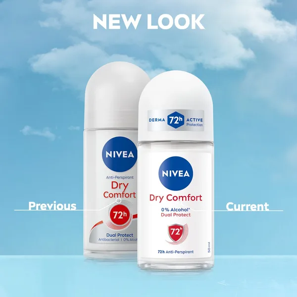 Nivea Dry Comfort Antiperspirant Roll-On for Women 72H Odour Control 50 ml (7)