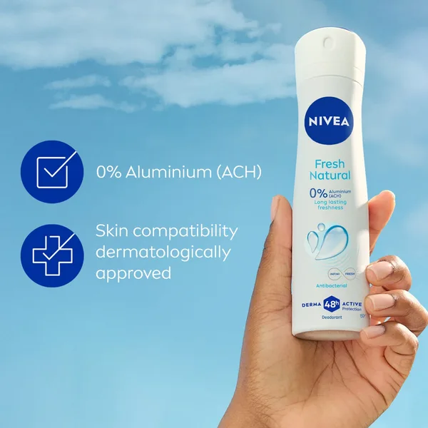 Nivea Fresh Natural Antiperspirant Spray for Women Ocean Extracts 48H Protection 200 ml (5)