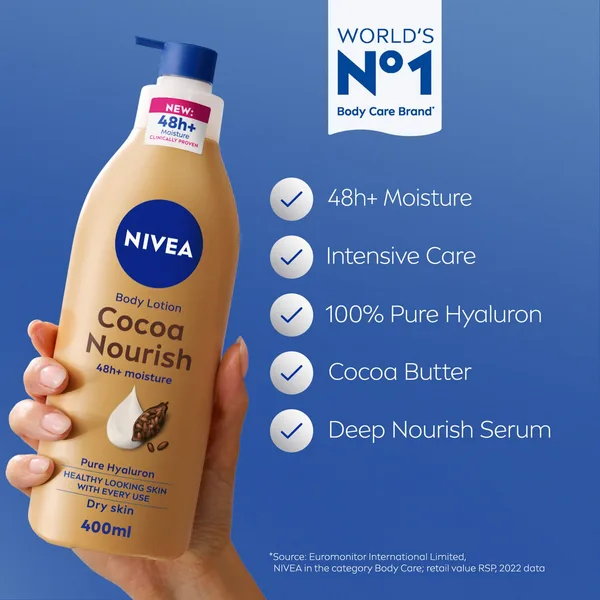 Nivea Body Lotion for Dry Skin Cocoa Butter 400 ml (2)
