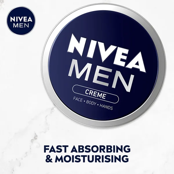 Nivea Men Creme Moisturising Cream for Face Body & Hands 75ml (6)