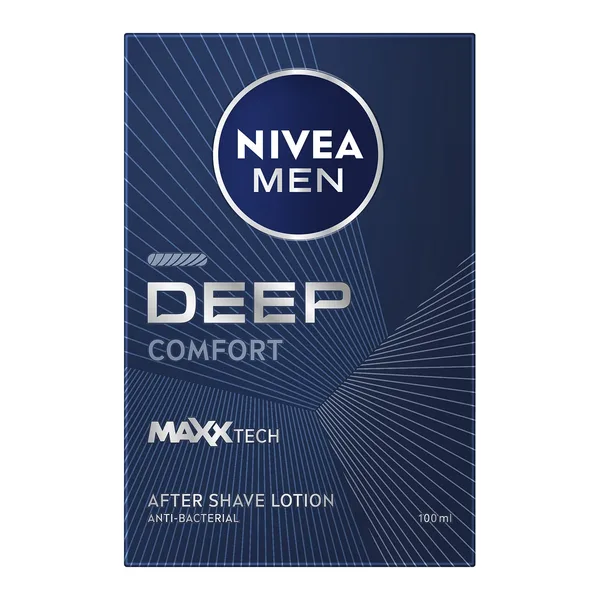 Nivea Men DEEP After Shave Lotion Antibacterial Formula with Black Carbon & Woody Scent 100 ml