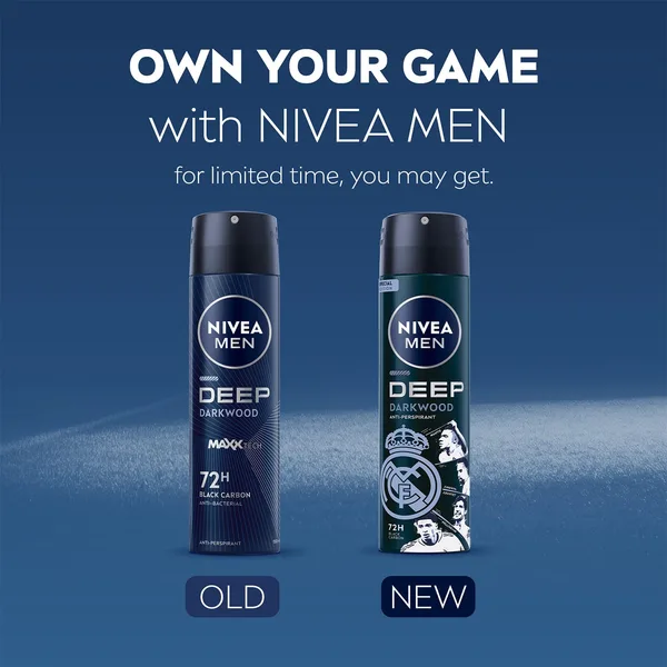 Nivea Men Deep MaxxTech Darkwood Spray with Black Carbon 150 ml (10)