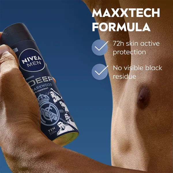Nivea Men Deep MaxxTech Darkwood Spray with Black Carbon 150 ml (5)