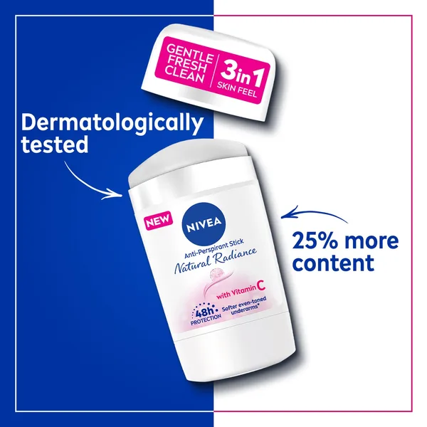 Nivea Natural Radiance Antiperspirant Stick for Women 50 ml (8)