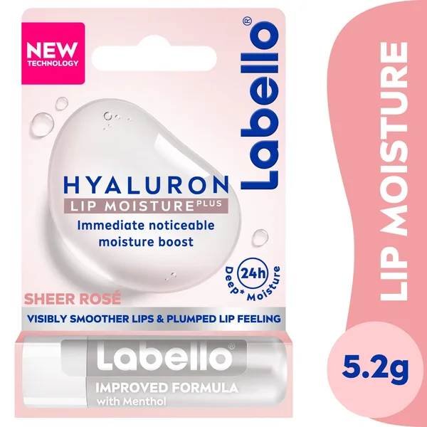 Labello Lip Balm Hyaluron Lip Moisture Plus Sheer Rosé 5.2g