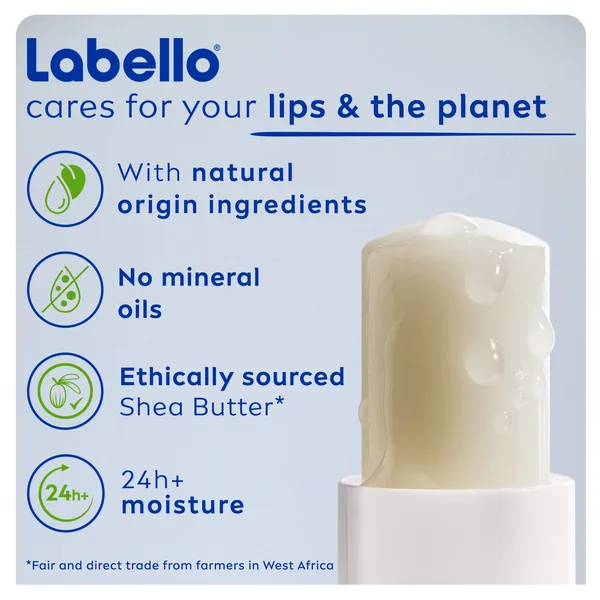 Labello Lip Balm Men Active SPF15 24H Melt-In Moisture with Shea Butter and Natural Oils 4.8 g (6)