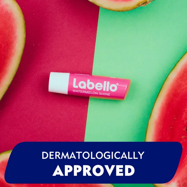 Labello Lip Balm Watermelon Shine 24H Melt-In Moisture with Shea Butter and Natural Oils 4.8 g (5)