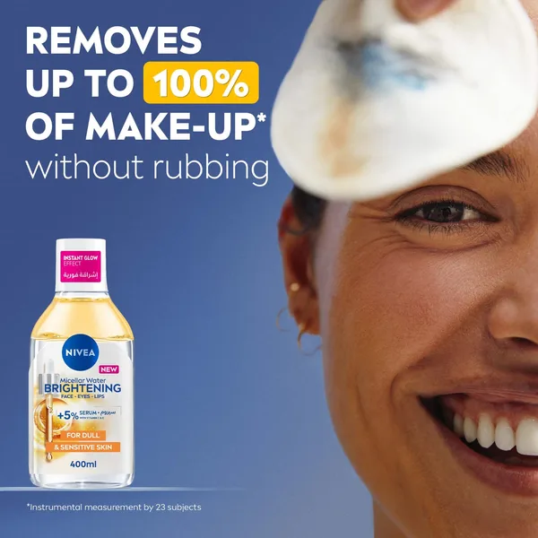 Nivea Brightening Micellar Water Cleanses Brightens & Removes Make Up 400 ml (4)