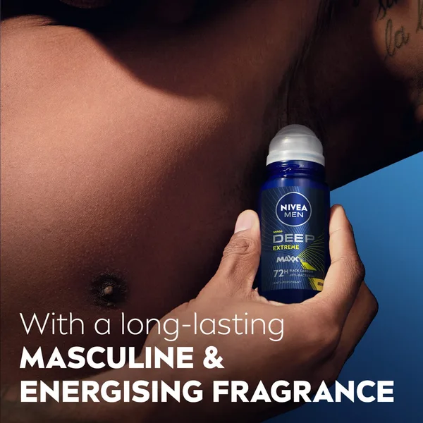 Nivea Men Deep Extreme MaxxTech Roll-On with Black Carbon 72H Odor Protection 50 ml (5)