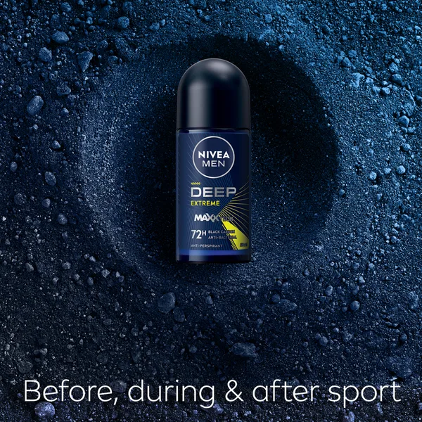 Nivea Men Deep Extreme MaxxTech Roll-On with Black Carbon 72H Odor Protection 50 ml (6)