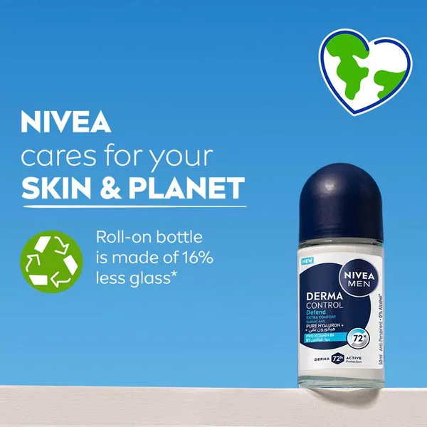 Nivea Derma Control Defend 72H Anti-Perspirant Roll-On For Men 50 ml (10)