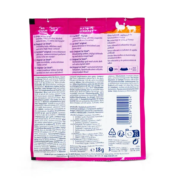 Vitakraft Turkey & Lamb Mini Catstick 18 g (2)