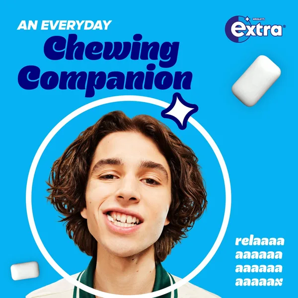 Wrigley's Extra Sugar Free Bubble Mint Chewing Gum 60 pcs 84 g (4)