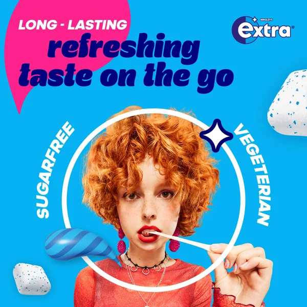 Wrigley's Extra Refreshers Sugar Free Strawberry Citrus Chewing Gum 30 pcs 67 g (3)