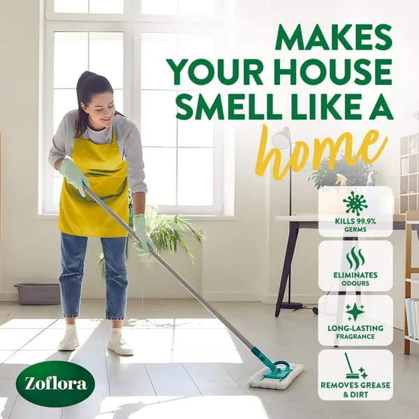 Zoflora Lemon Zing 4in1 Disinfectant Floor Cleaner 900 ml (8)