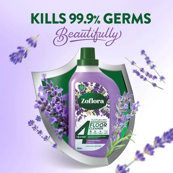 Zoflora Lavender Dream 4in1 Disinfectant Floor Cleaner 900 ml (2)