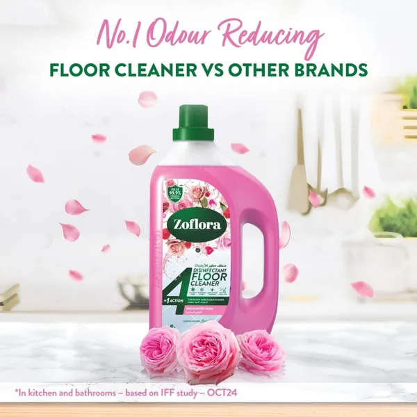 Zoflora 4in1 Enchanted Rose Disinfectant Floor Cleaner 1.8 Litres (2)