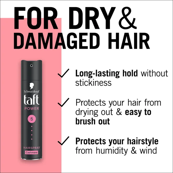 Taft Power Cashmere Hairspray 250 ml (2)