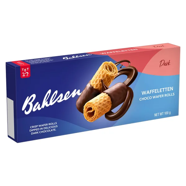 Bahlsen Dark Waffleletten Choco Wafer Rolls 100 g (3)