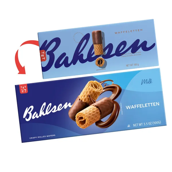 Bahlsen Milk Waffeleten Choco Wafer Rolls 100 g (5)